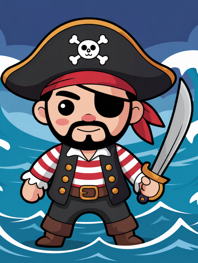 Piraten kleurplaten