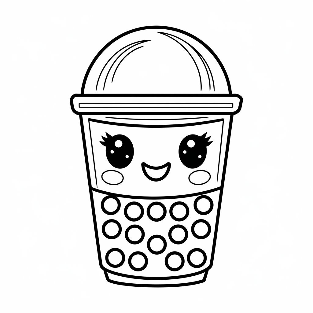 ausmalbilder kawaii essen