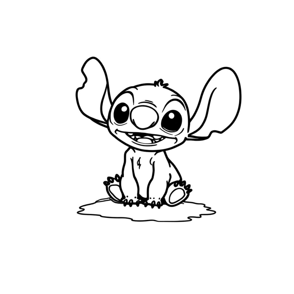 ausmalbilder disney stitch