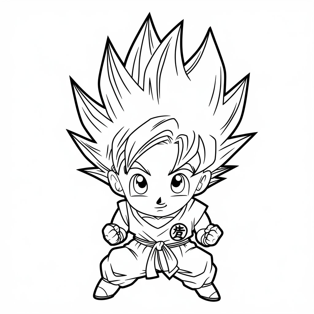 dragon ball z ausmalbilder son goku