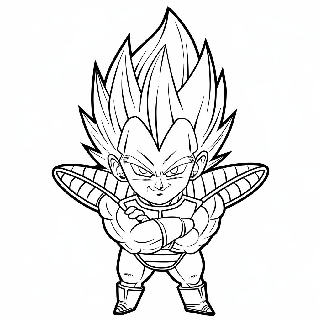 dragon ball ausmalbilder vegeta