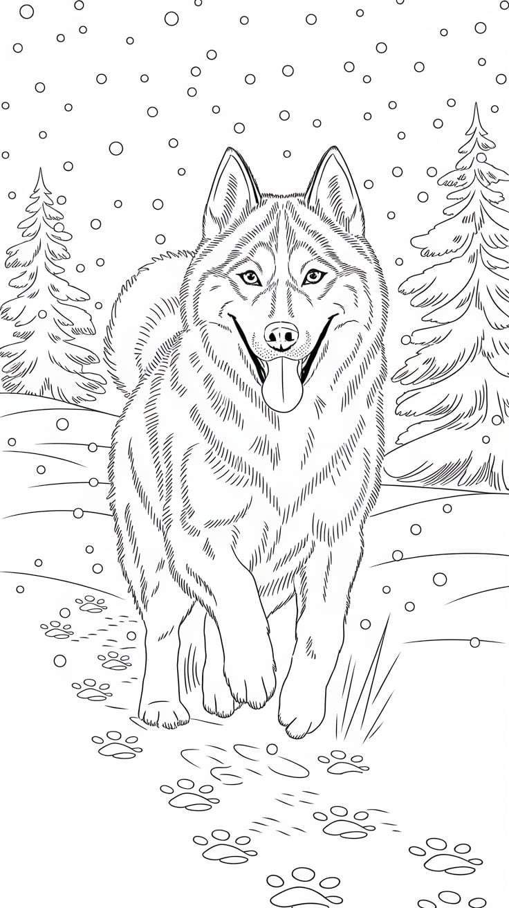 ausmalbild hund zum ausdrucken