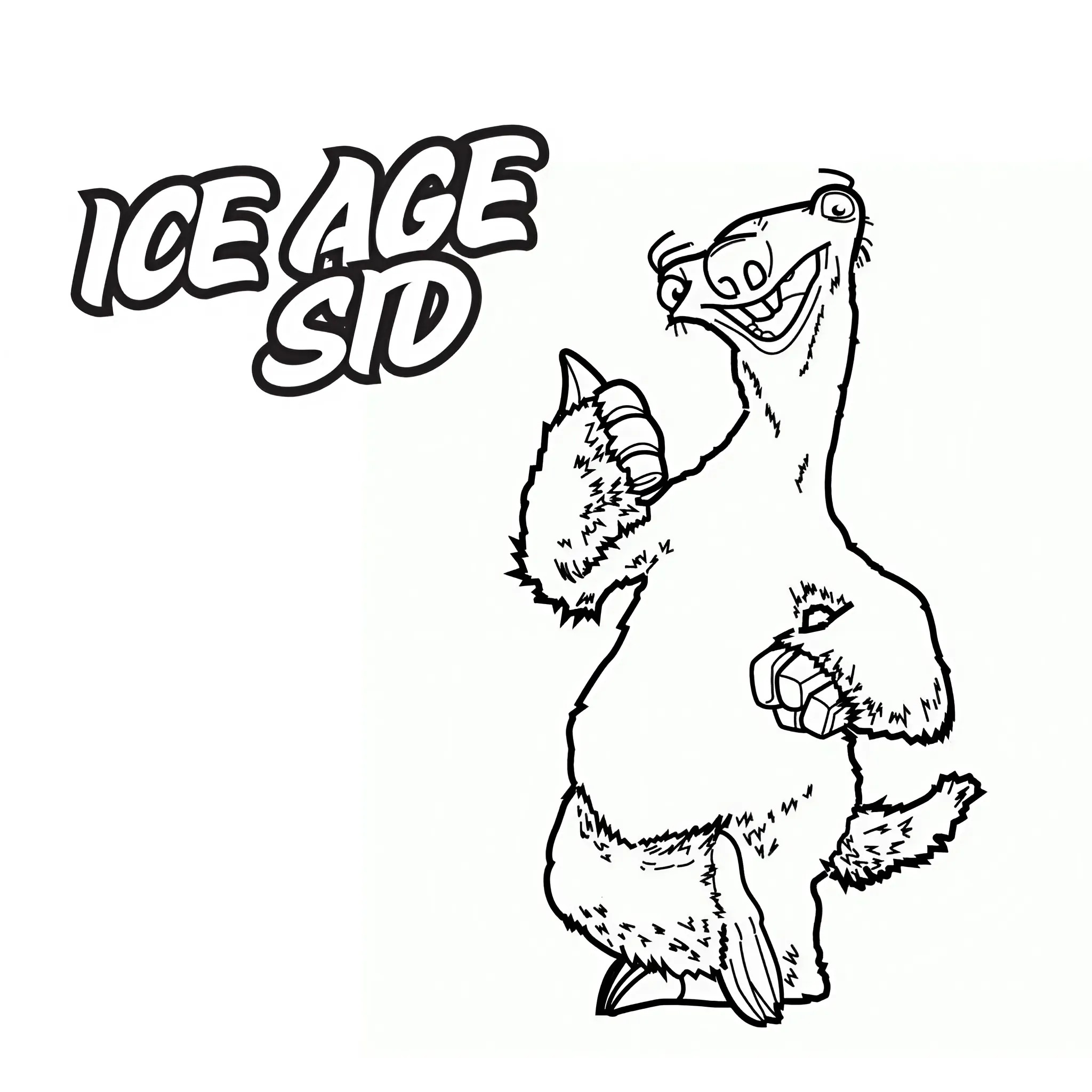 sid ice age ausmalbild