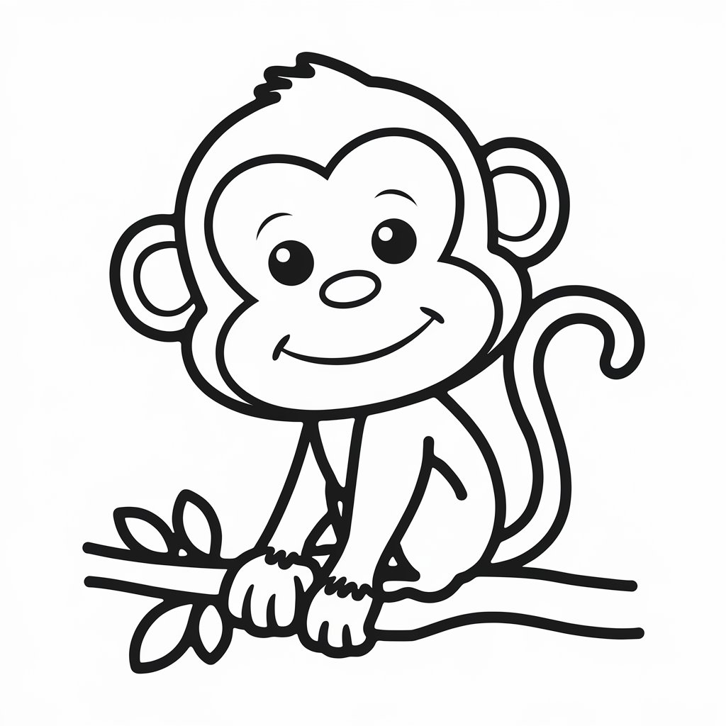 affen ausmalbilder