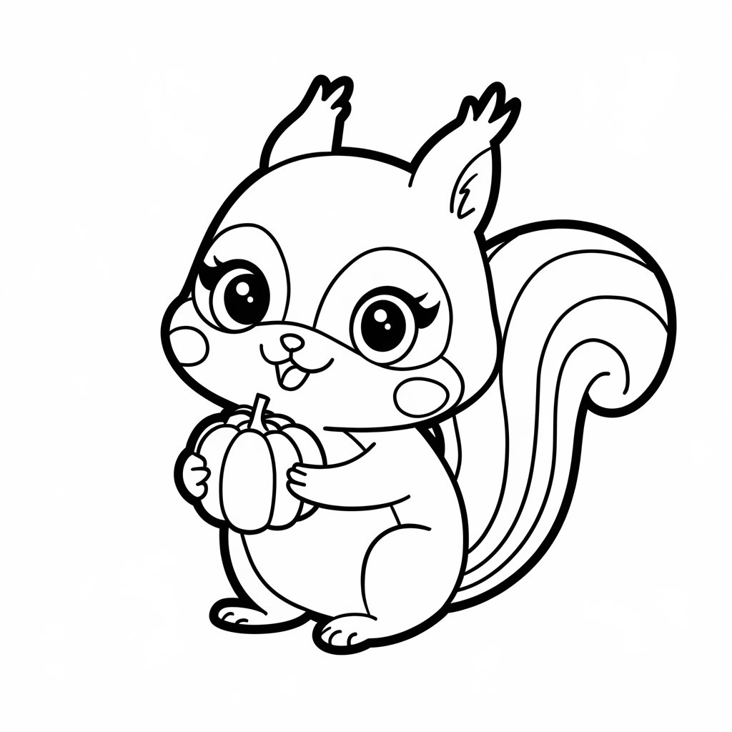 eichhörnchen ausmalbild kostenlos