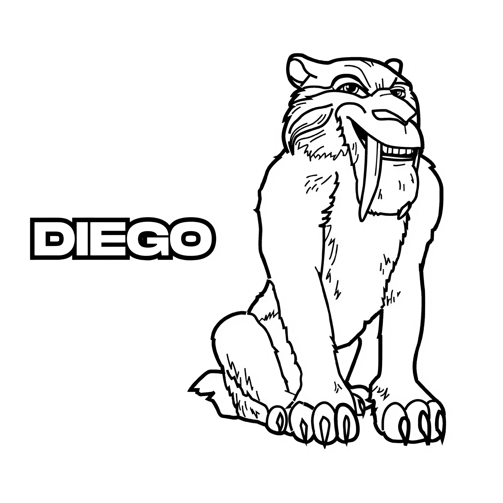 diego ice age ausmalbilder