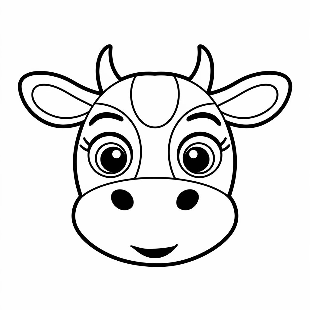 kuh ausmalbilder