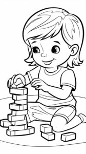 ausmalbild mädchen mit pferd