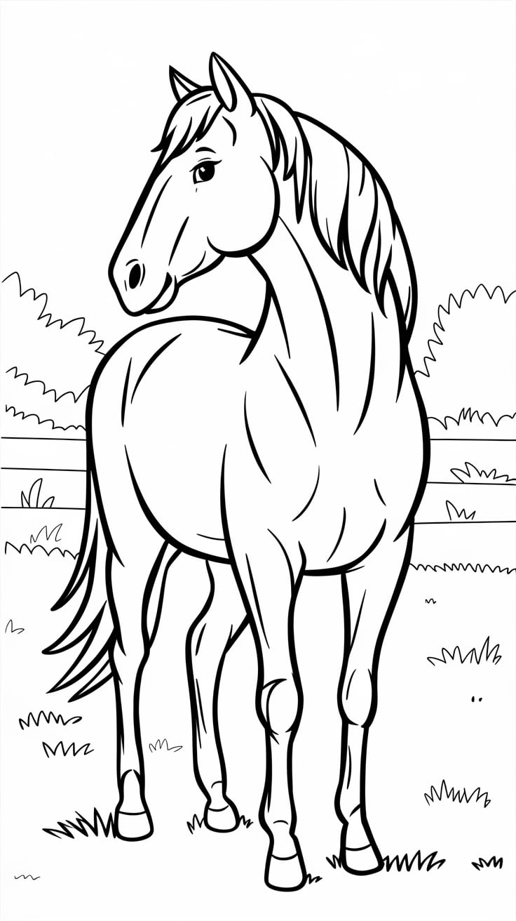 pferd ausmalbilder kostenlos