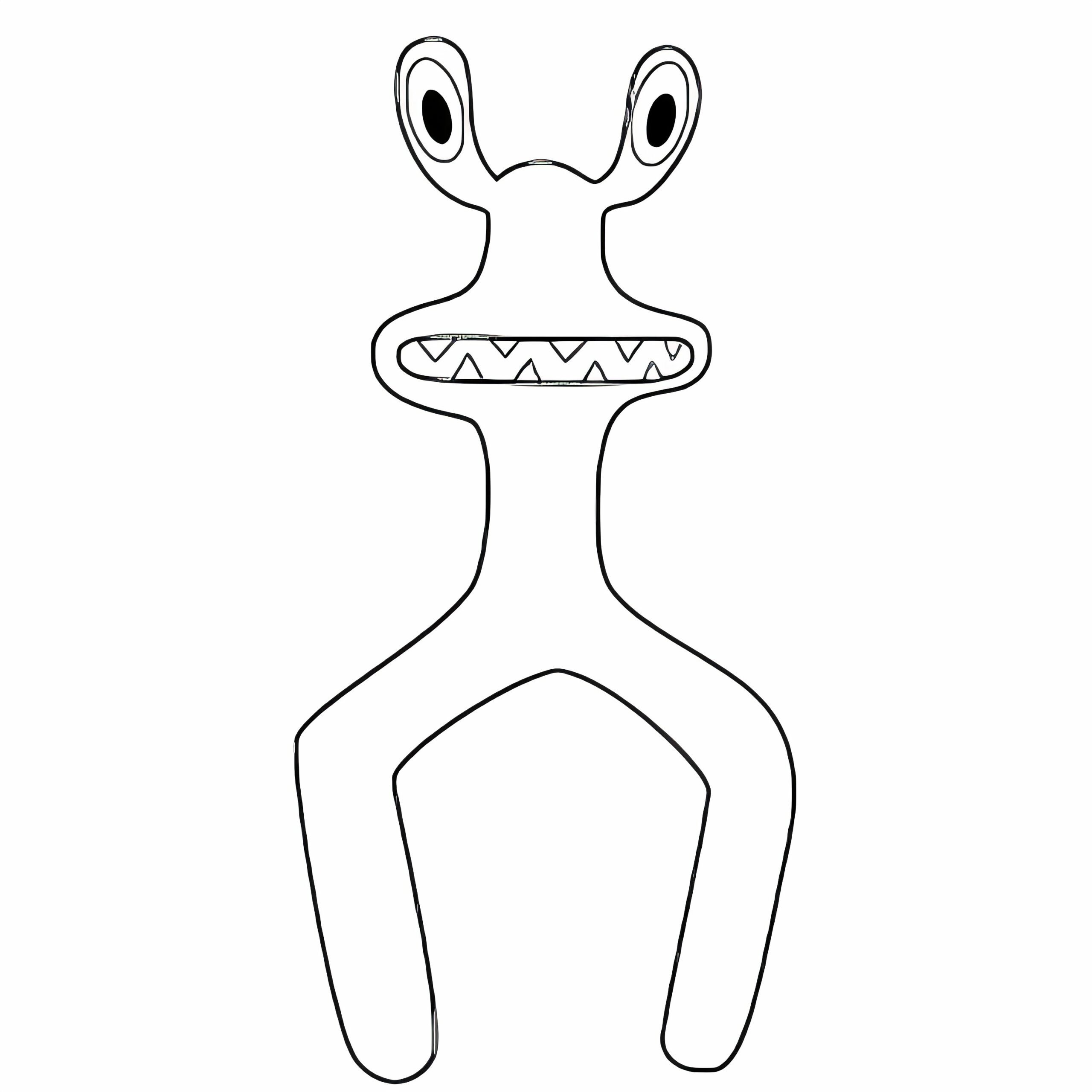 rainbow friends ausmalbild