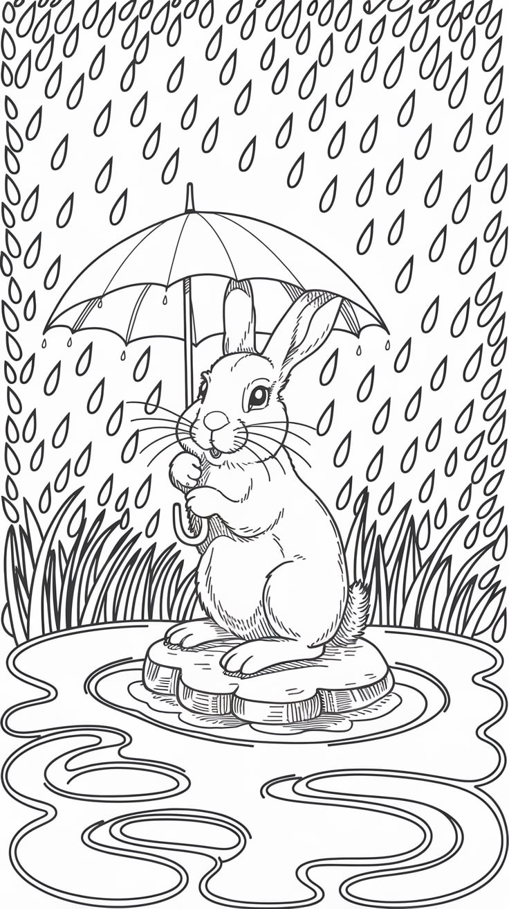 ausmalbilder hasen kaninchen