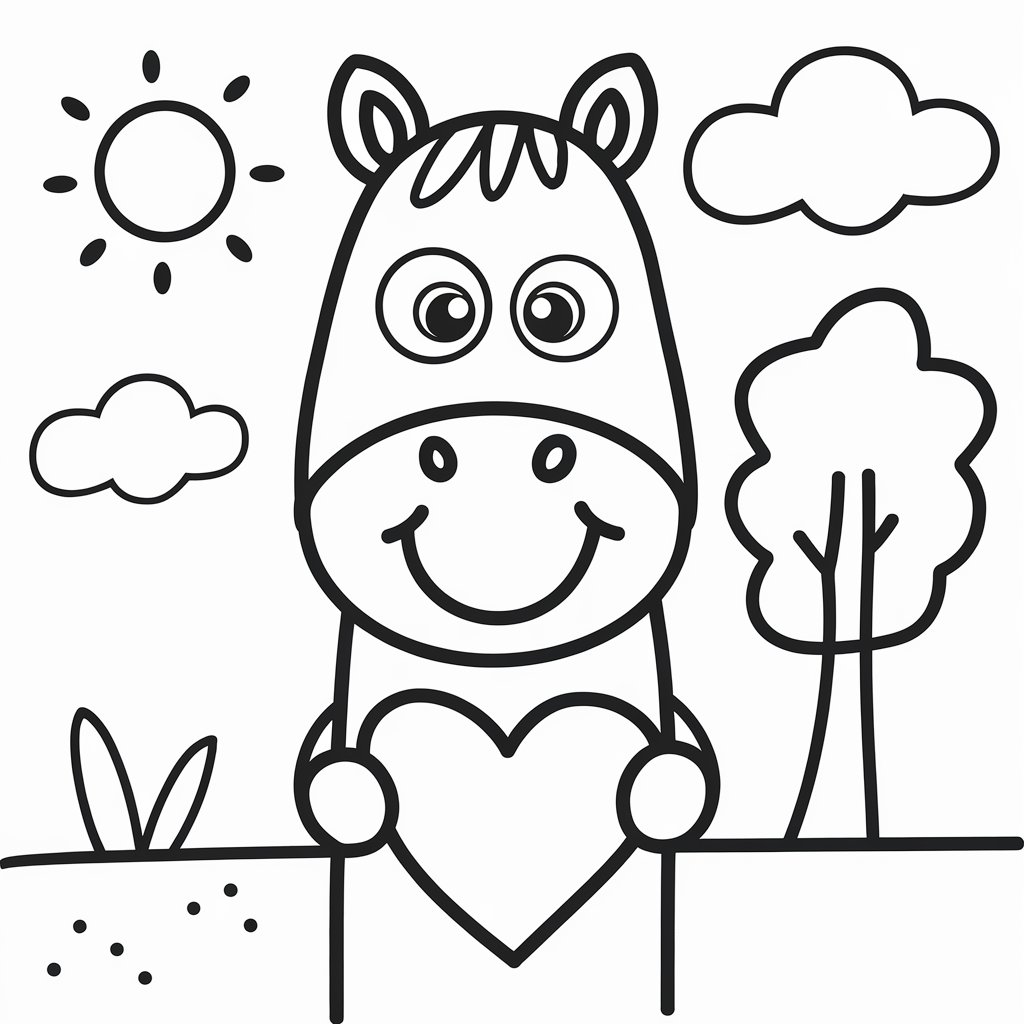 ausmalbilder pferde kostenlos