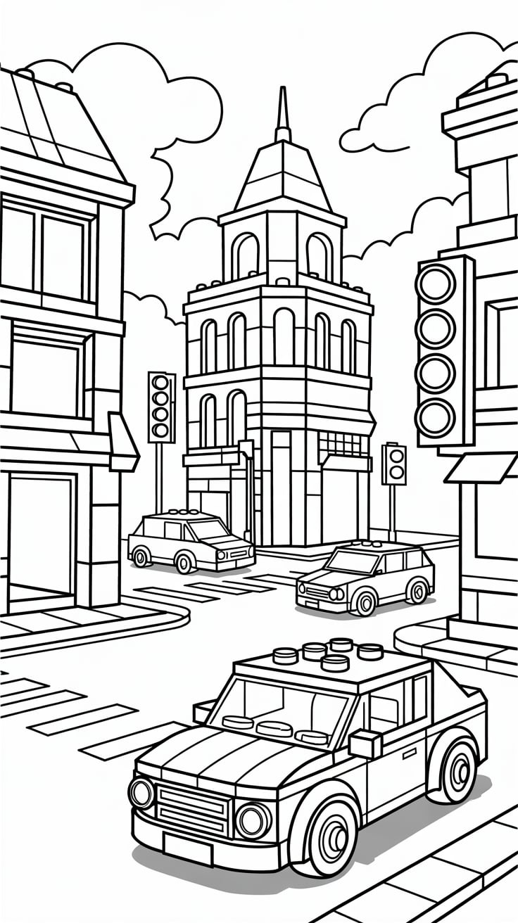 ausmalbilder lego city