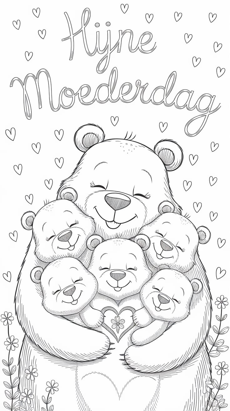 ausmalbild muttertag kostenlos