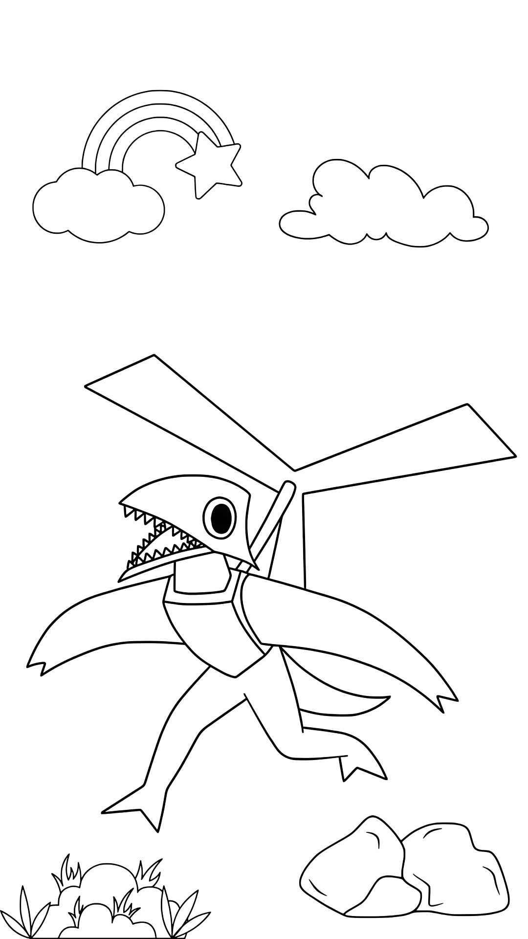 rainbow friends ausmalbilder kostenlos