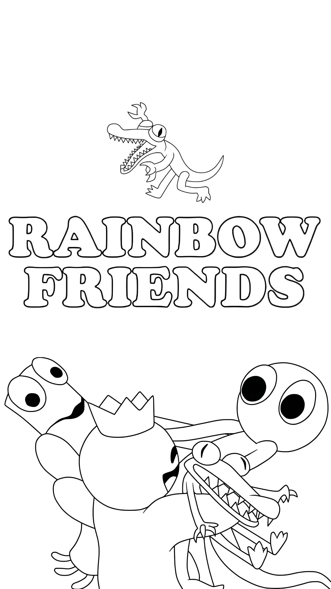rainbow friends lila ausmalbilder