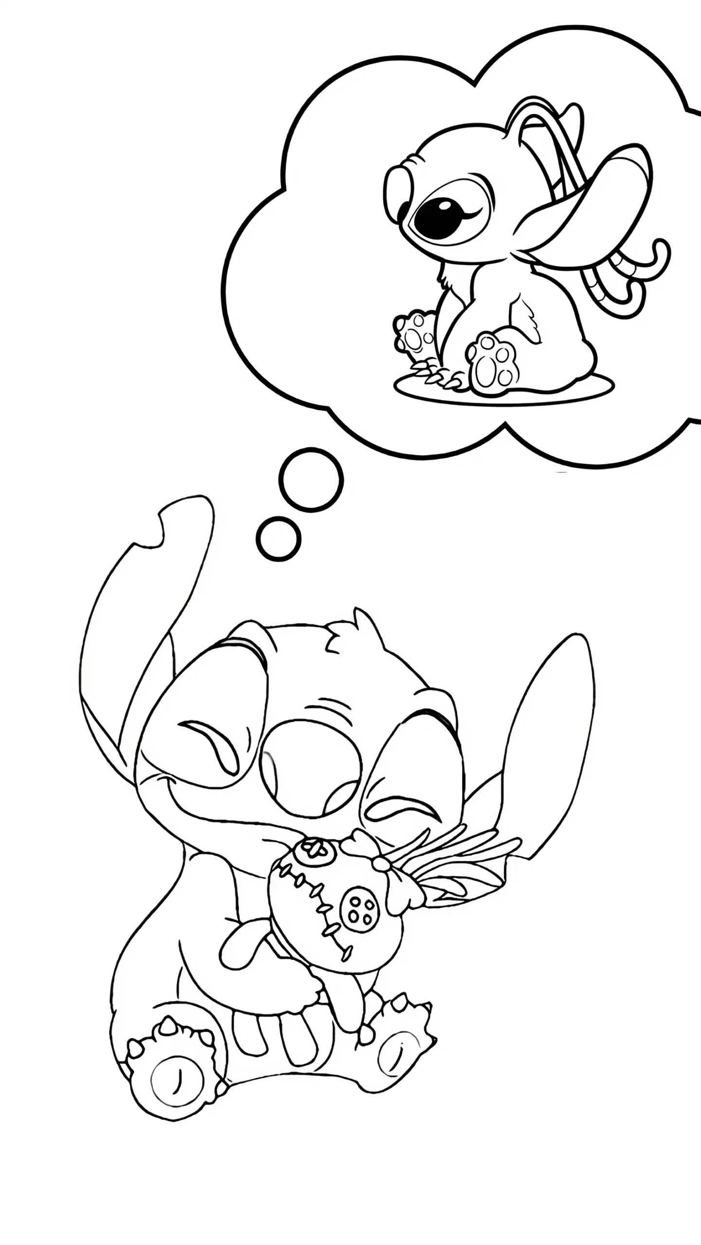 stitch und angel ausmalbilder