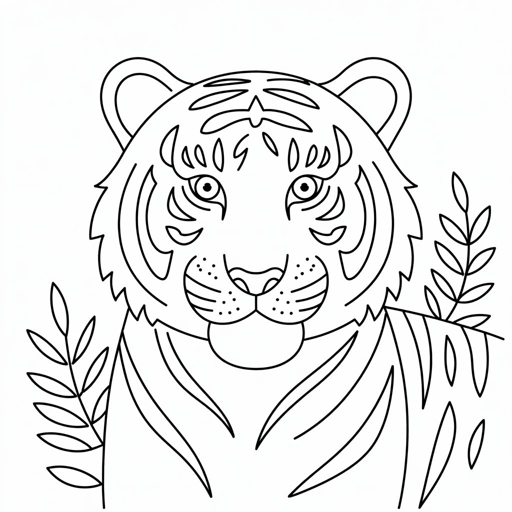 tiger ausmalbild