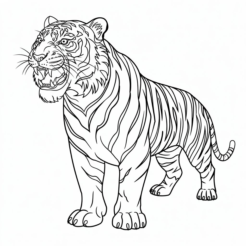 malvorlage tiger