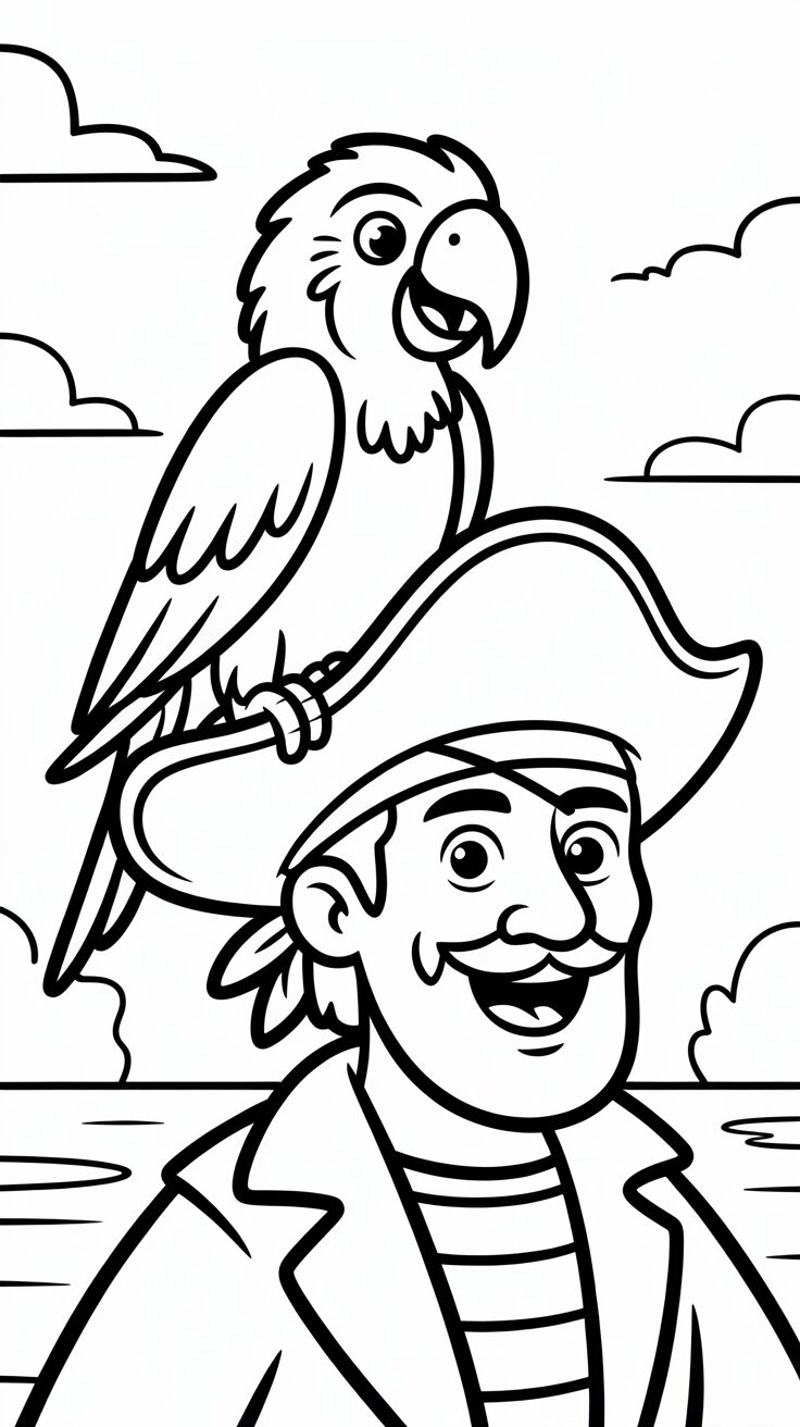 Sprechender Papagei auf der Piratenschulter PDF gratis