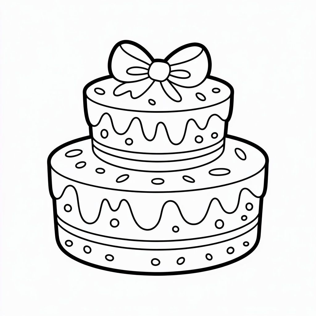 ausmalbilder geburtstagstorte zum ausdrucken