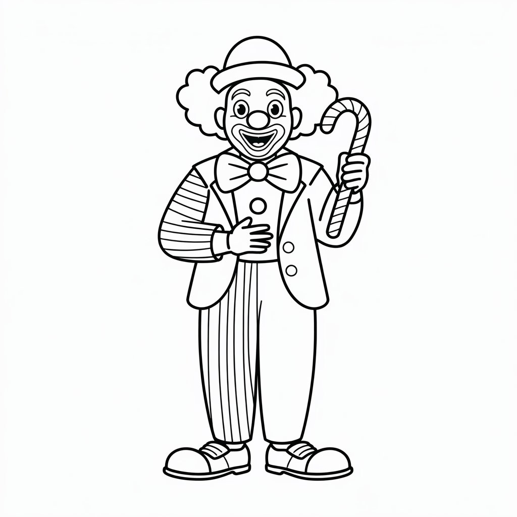 clown ausmalbild pdf