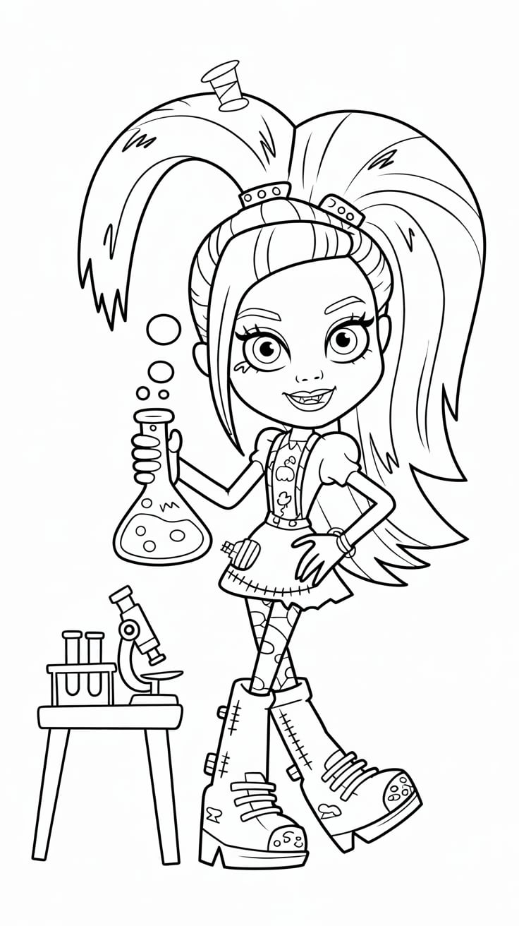 monster high ausmalbilder kostenlos