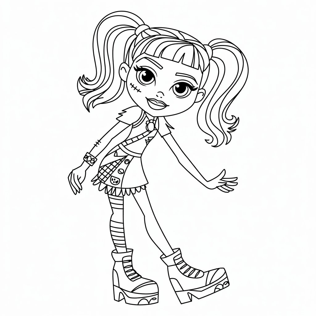 ausmalbilder monster high zum ausdrucken
