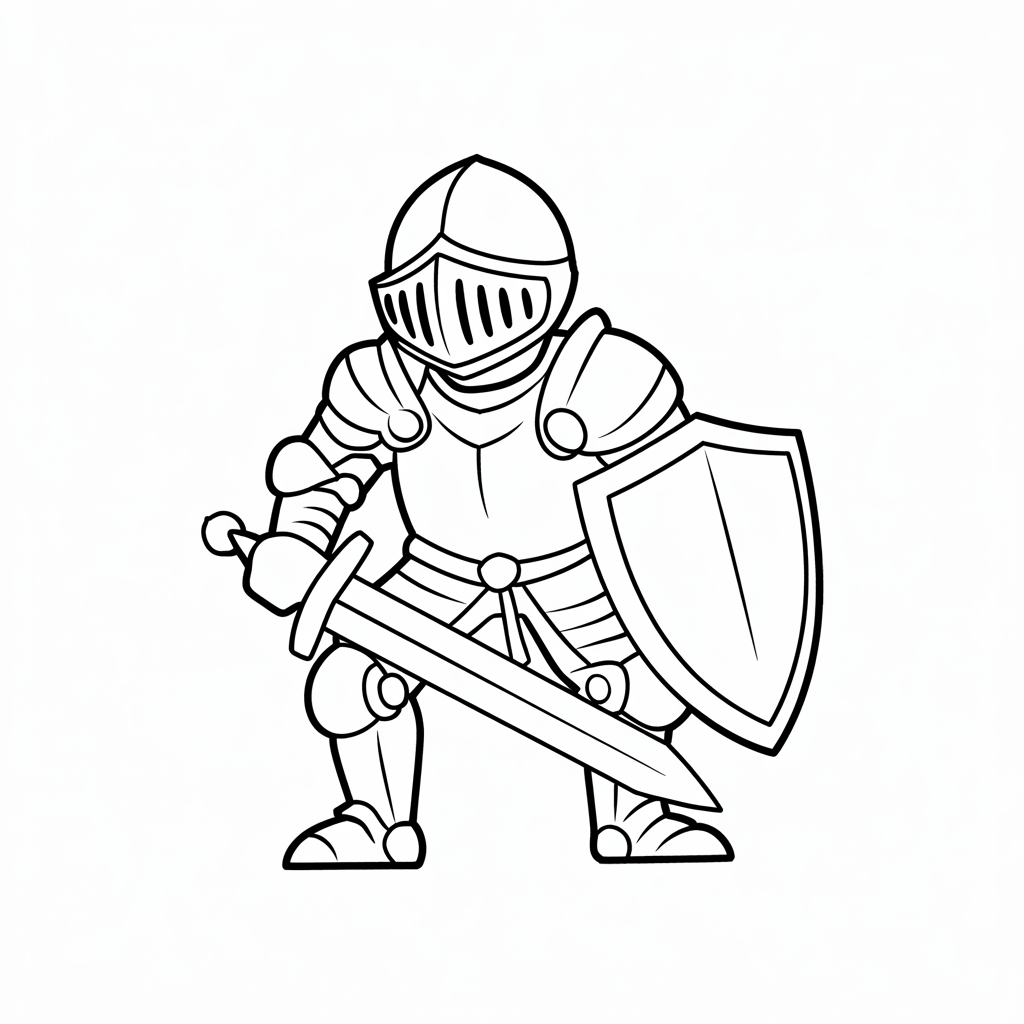 ausmalbilder ritter kostenlos