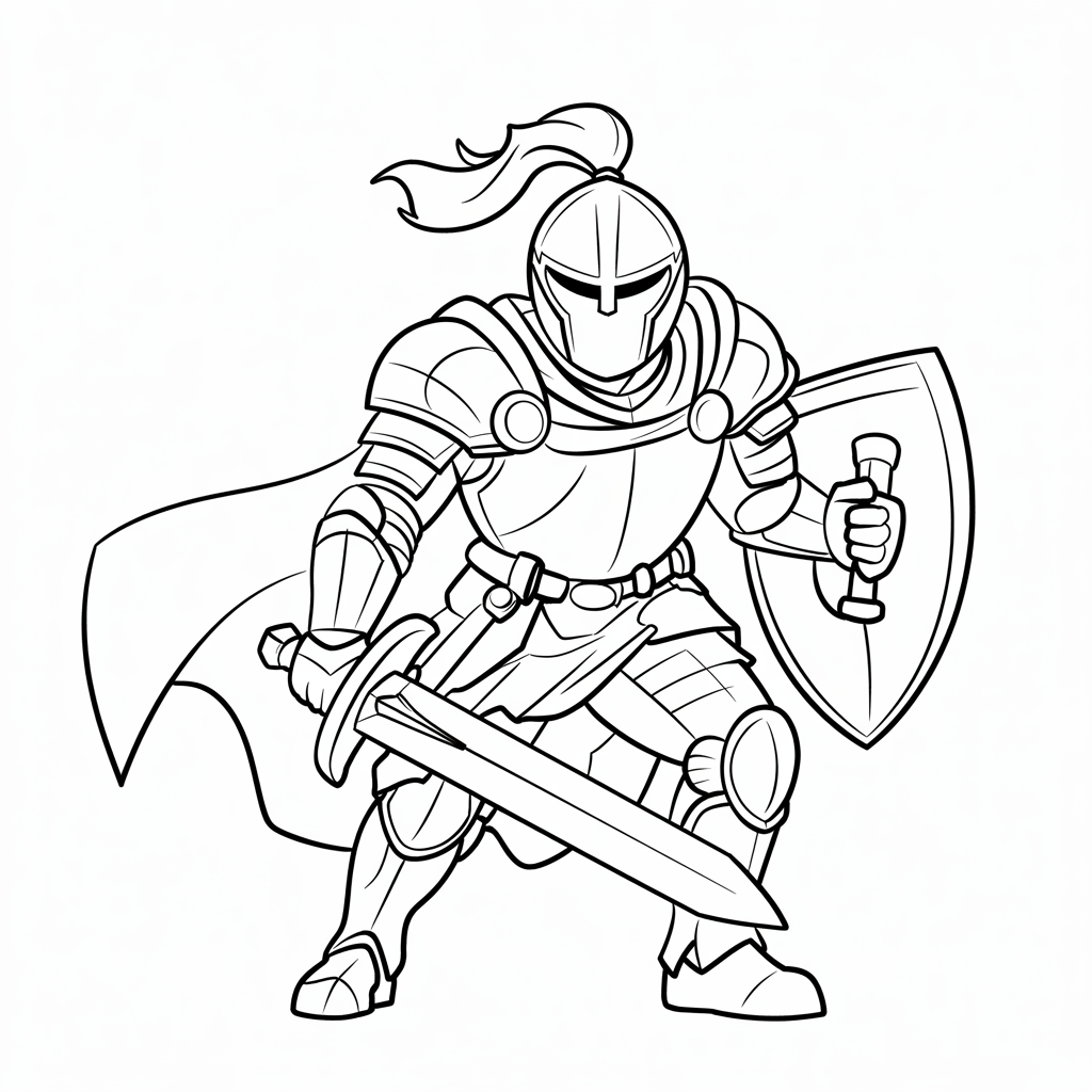 ausmalbilder kostenlos ritter