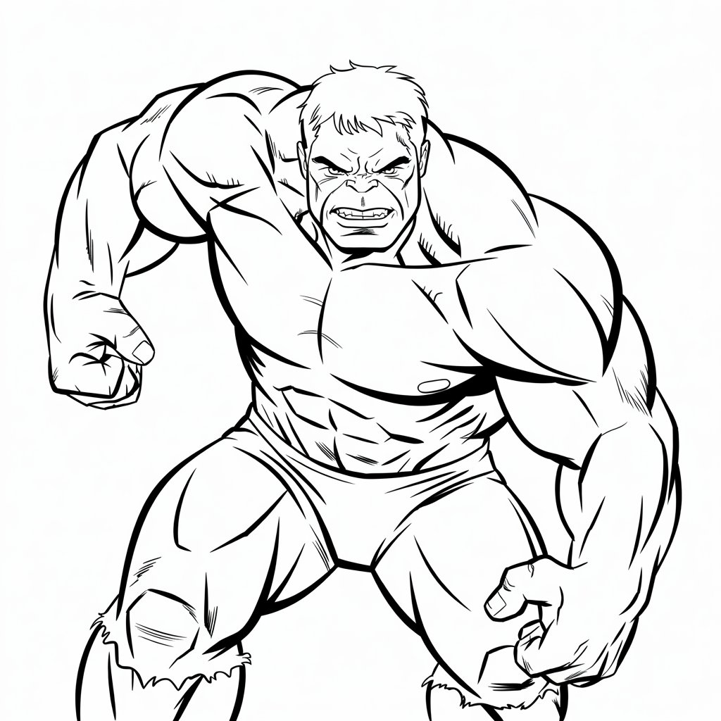 ausmalbild hulk