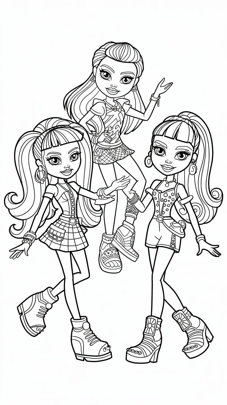 monster high ausmalbilder kostenlos ausdrucken