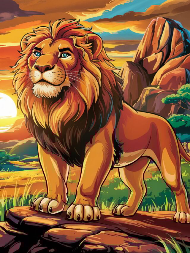 Kleurplaat Leeuwenkoning