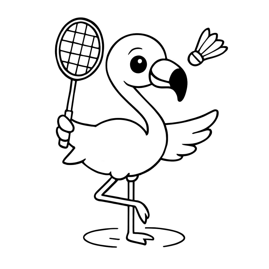 flamingos ausmalbilder