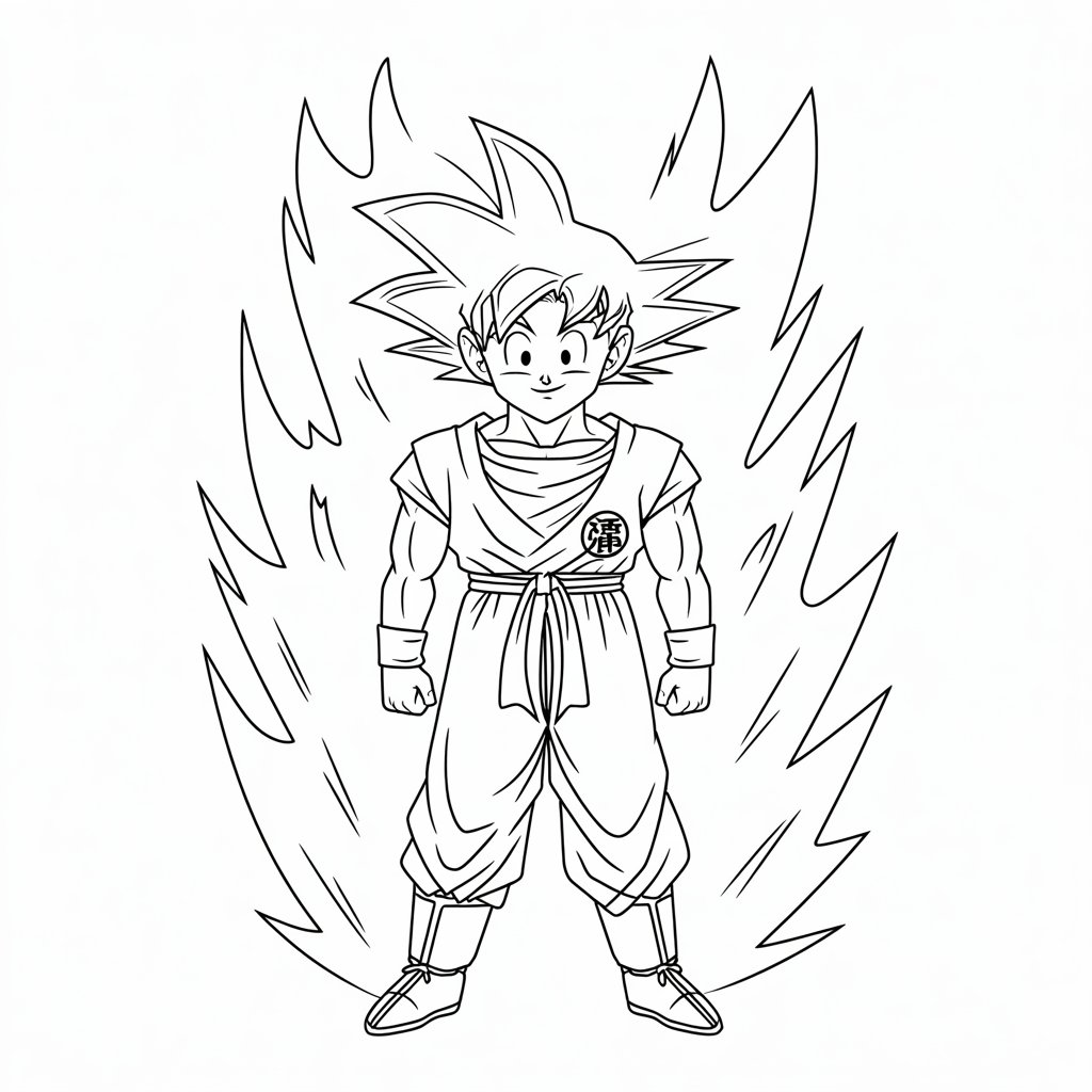 dragon ball ausmalbilder son goku
