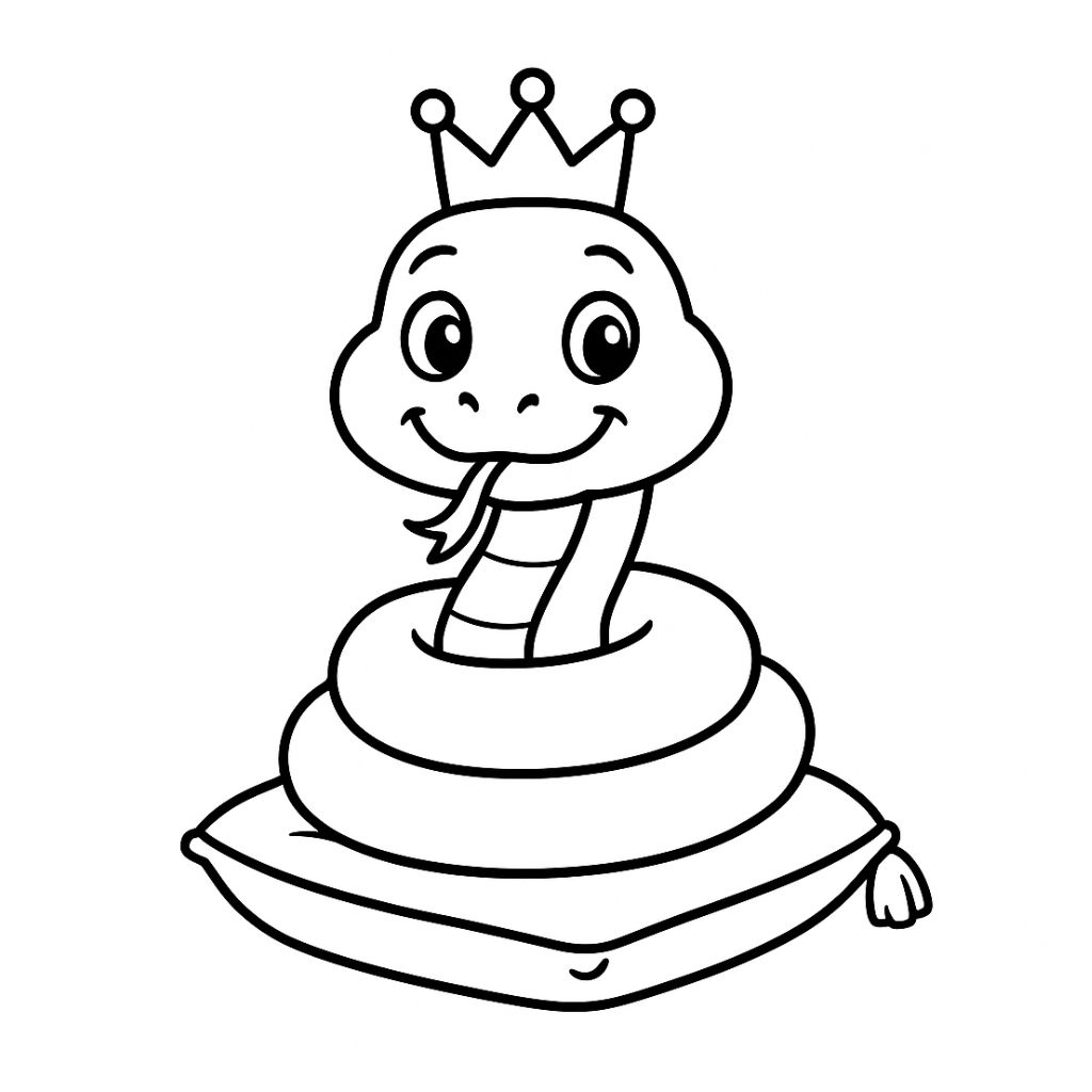 schlangen ausmalbild