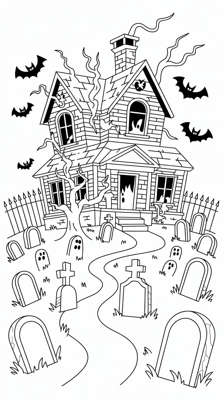 familie hauser ausmalbilder