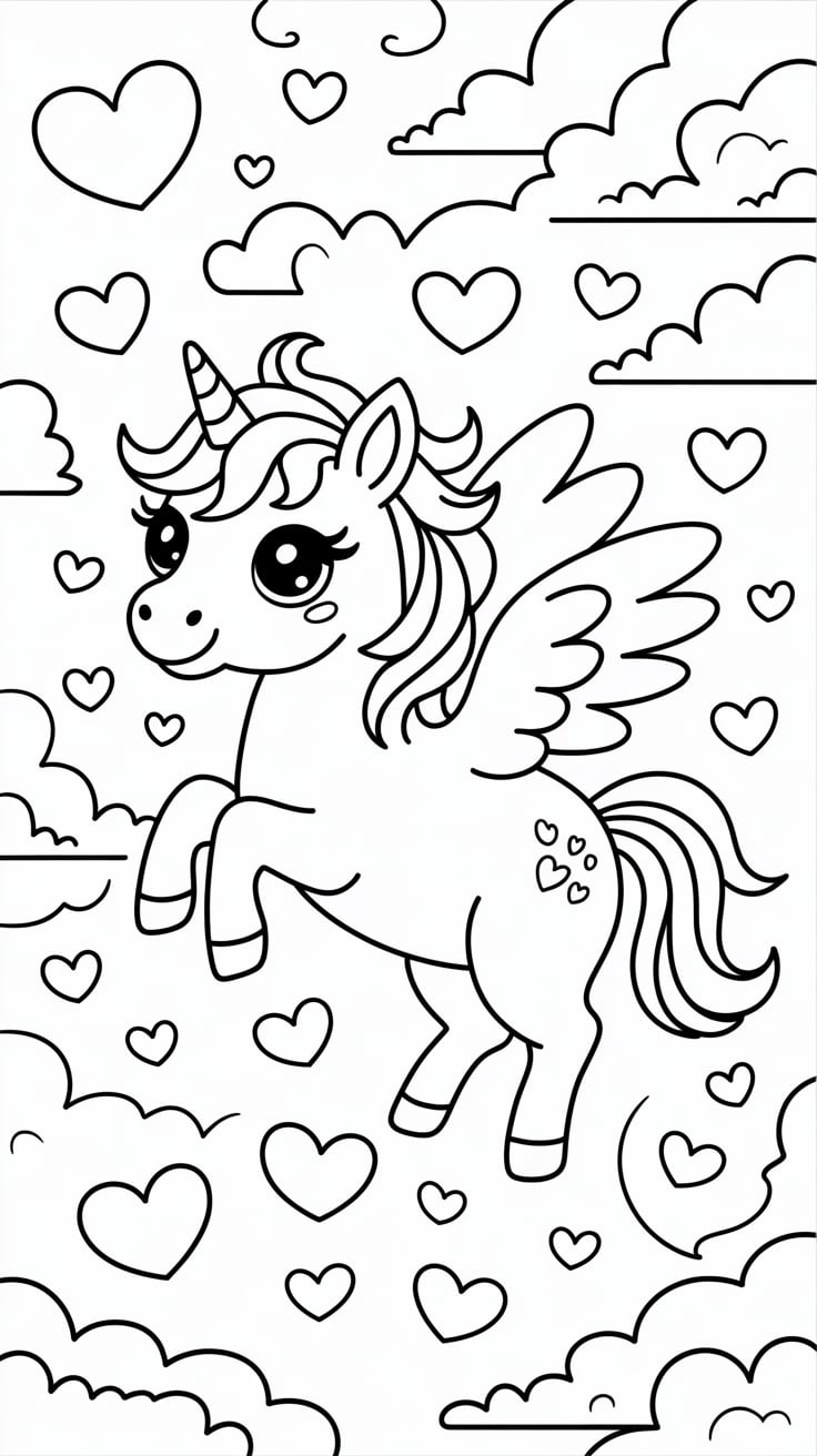 malvorlage einhorn kostenlos