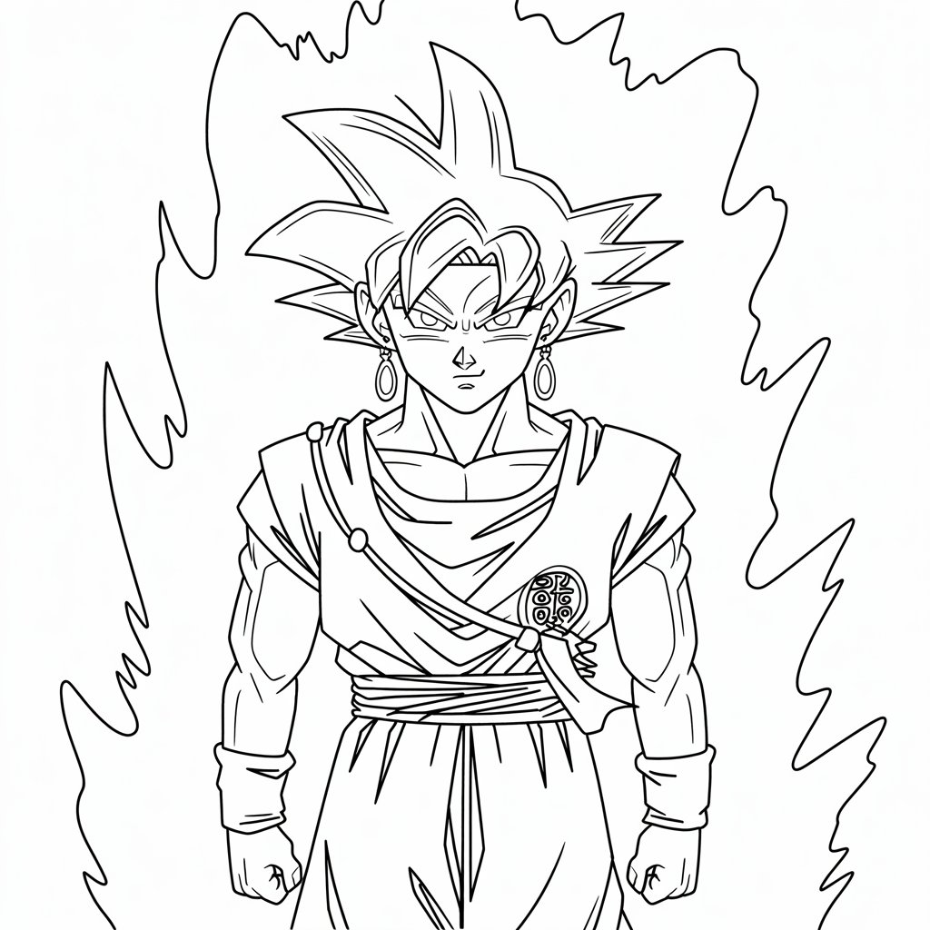 dragon ball black goku ausmalbilder