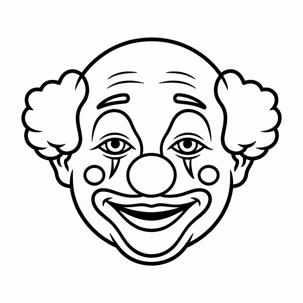 clown ausmalbilder