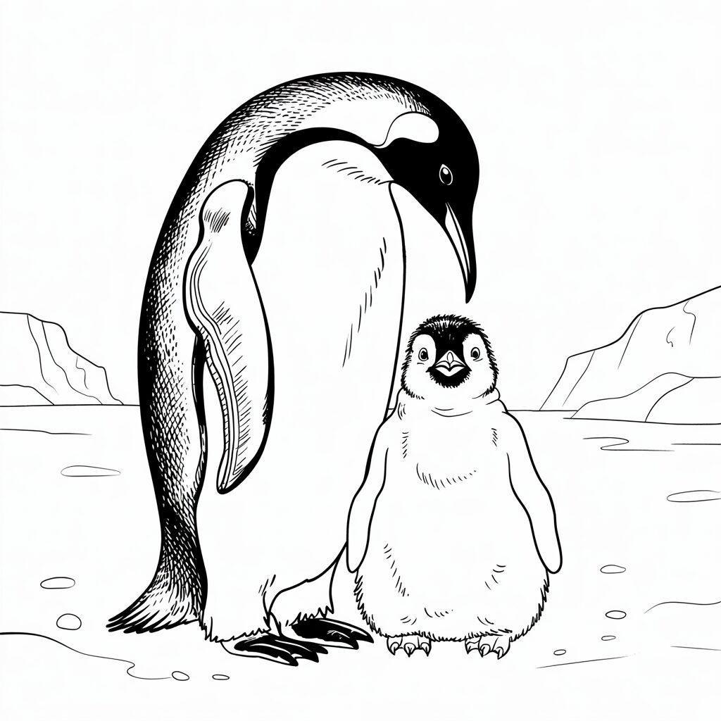 pinguine ausmalbilder