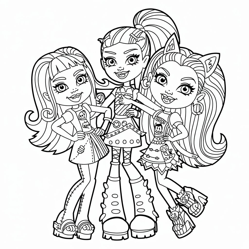 monster high ausmalbilder ausdrucken