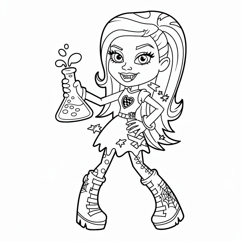 ausmalbilder zum ausdrucken monster high