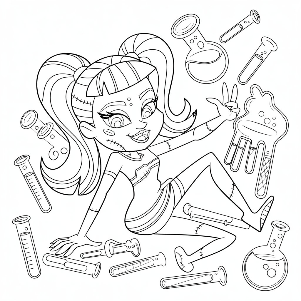 ausmalbilder von monster high zum ausdrucken
