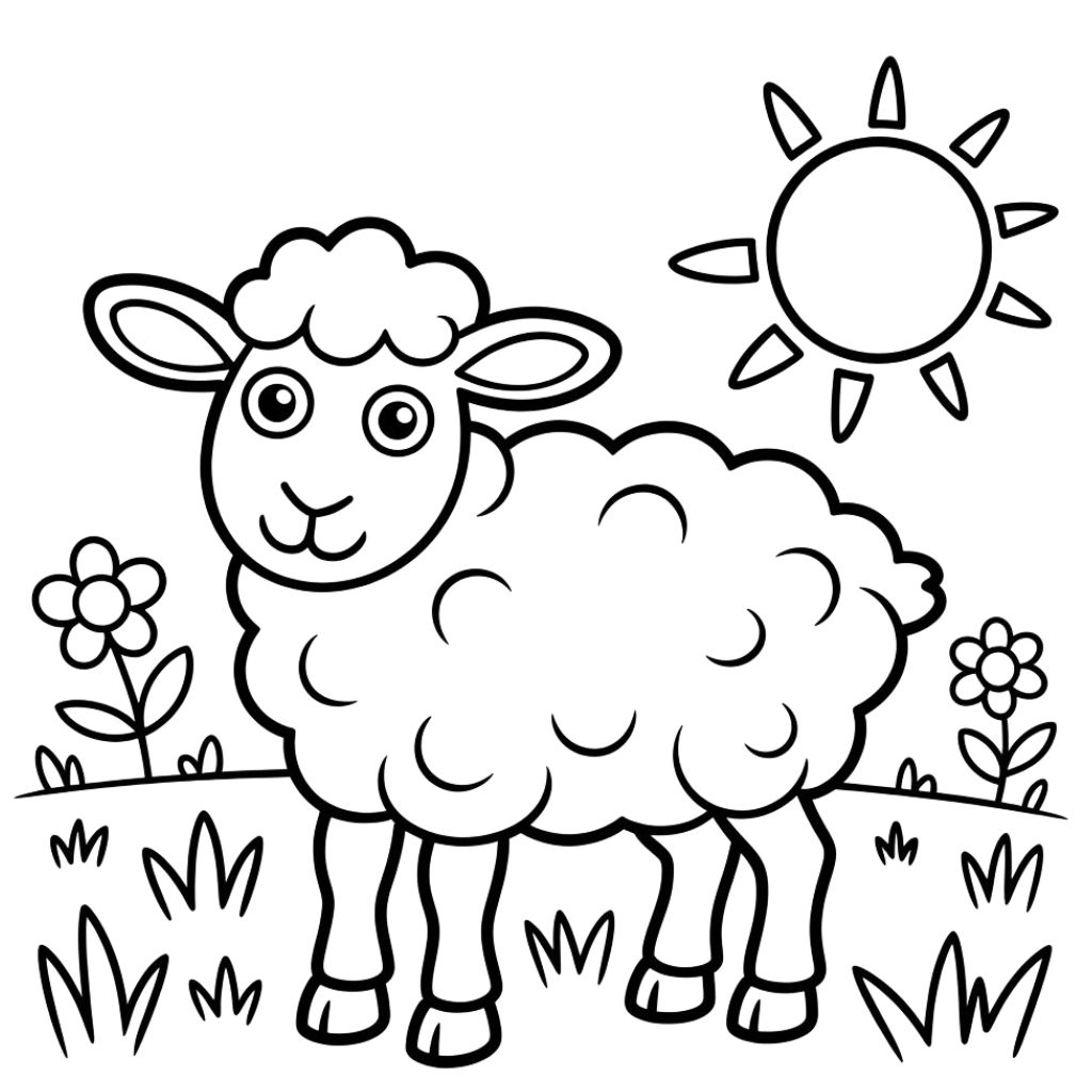 schafe malvorlage