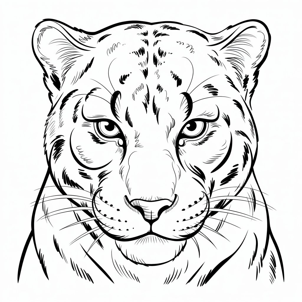 panther ausmalbilder