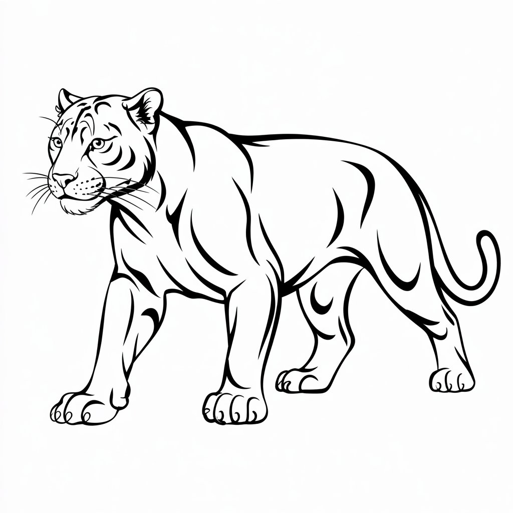 schwarzer panther ausmalbild