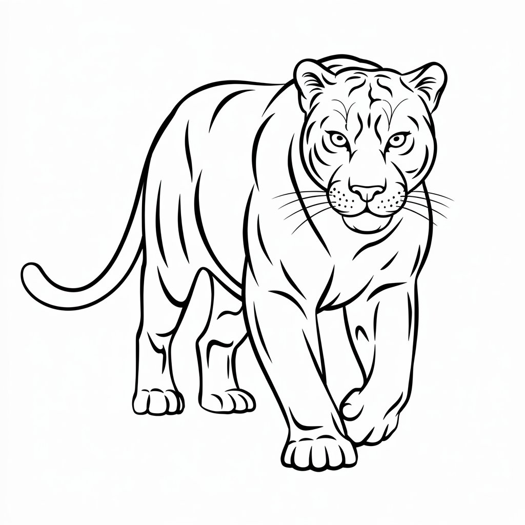 ausmalbilder schwarzer panther