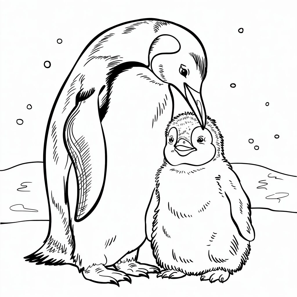 ausmalbilder pinguin kostenlos