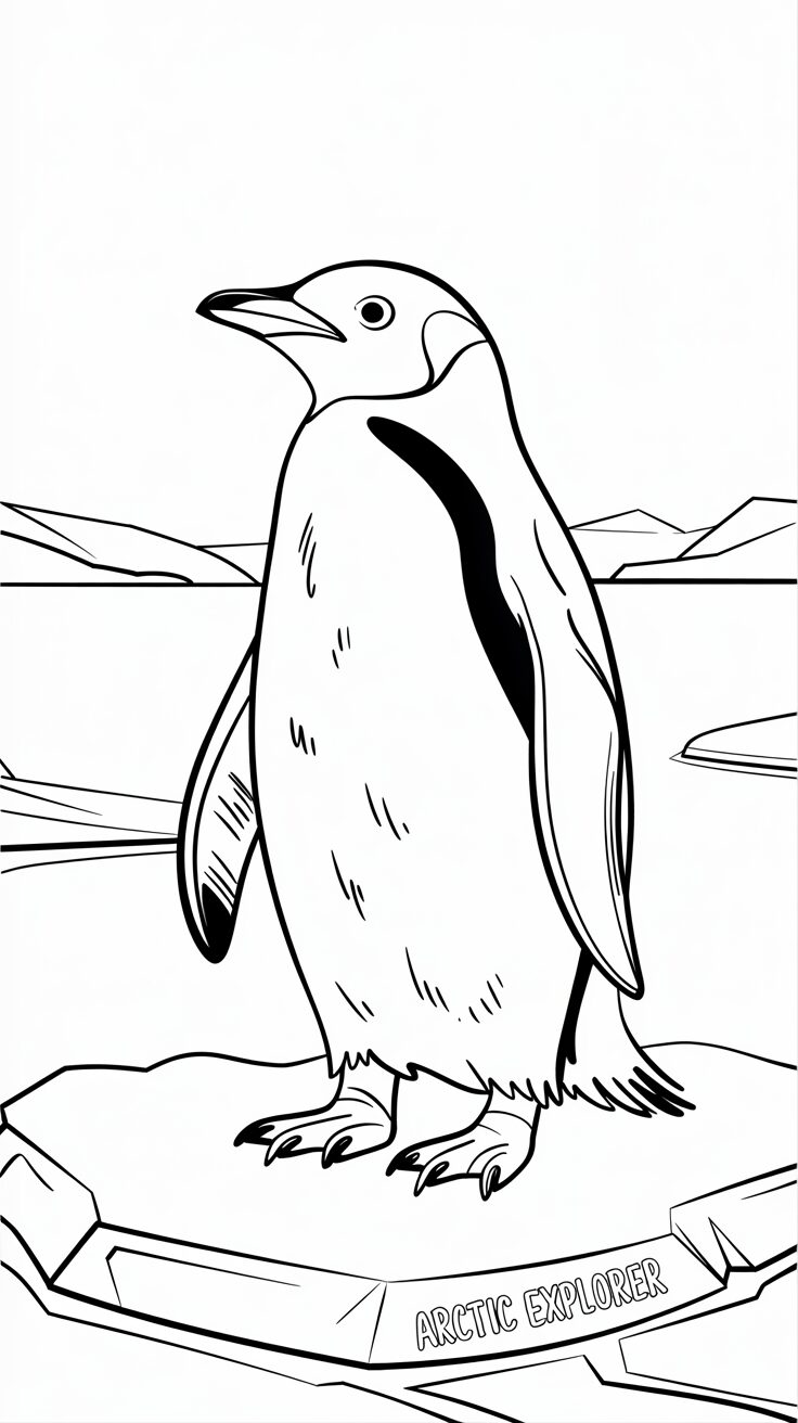 pinguine malvorlage